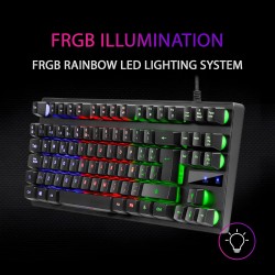 Keyboard Wired TSUNAMI Gaming Blue Switch MK-02+